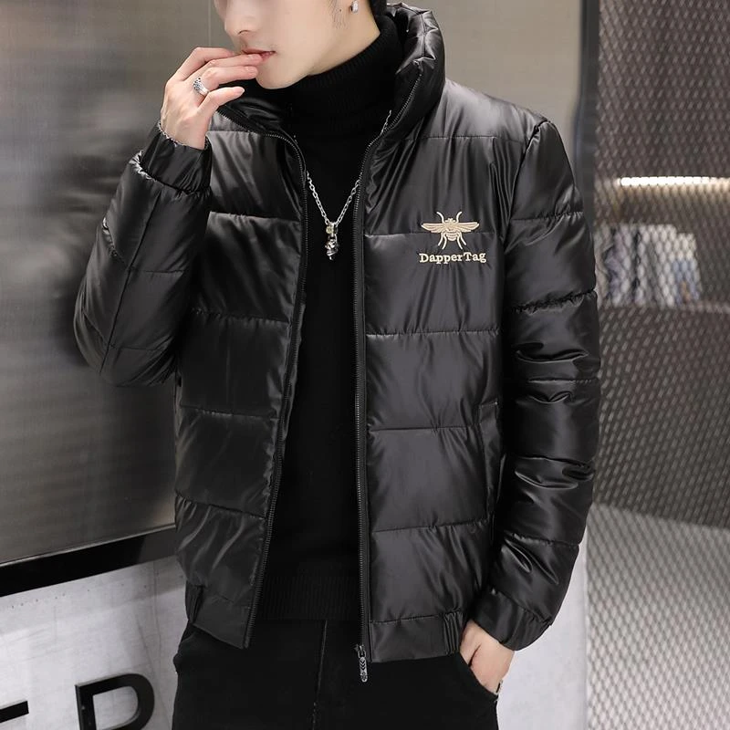 【香港CUFK&轻奢男装】2024新款羽绒棉服韩版潮流修身帅气立领男装