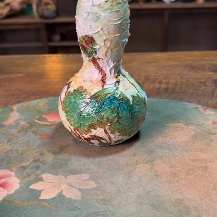 柴烧纯手工手绘陶瓷