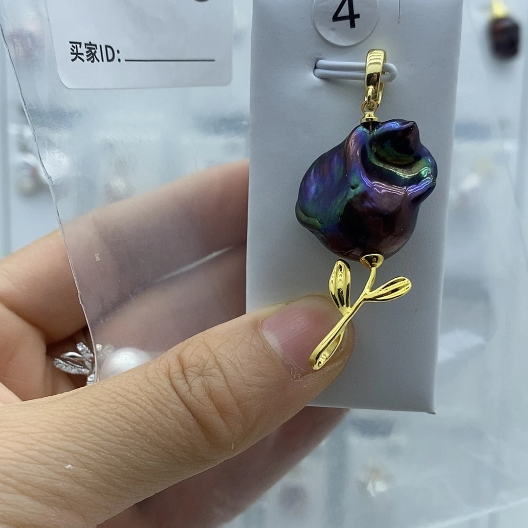 颈饰淡水珍珠钛钢