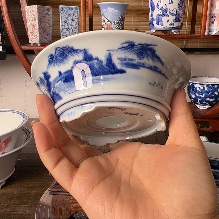 墨奈手绘作品花盆