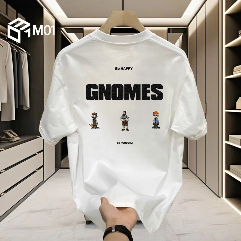 M01美式潮流短袖t恤圆领纯棉重磅上衣新款男女同款潮牌打底衫T恤