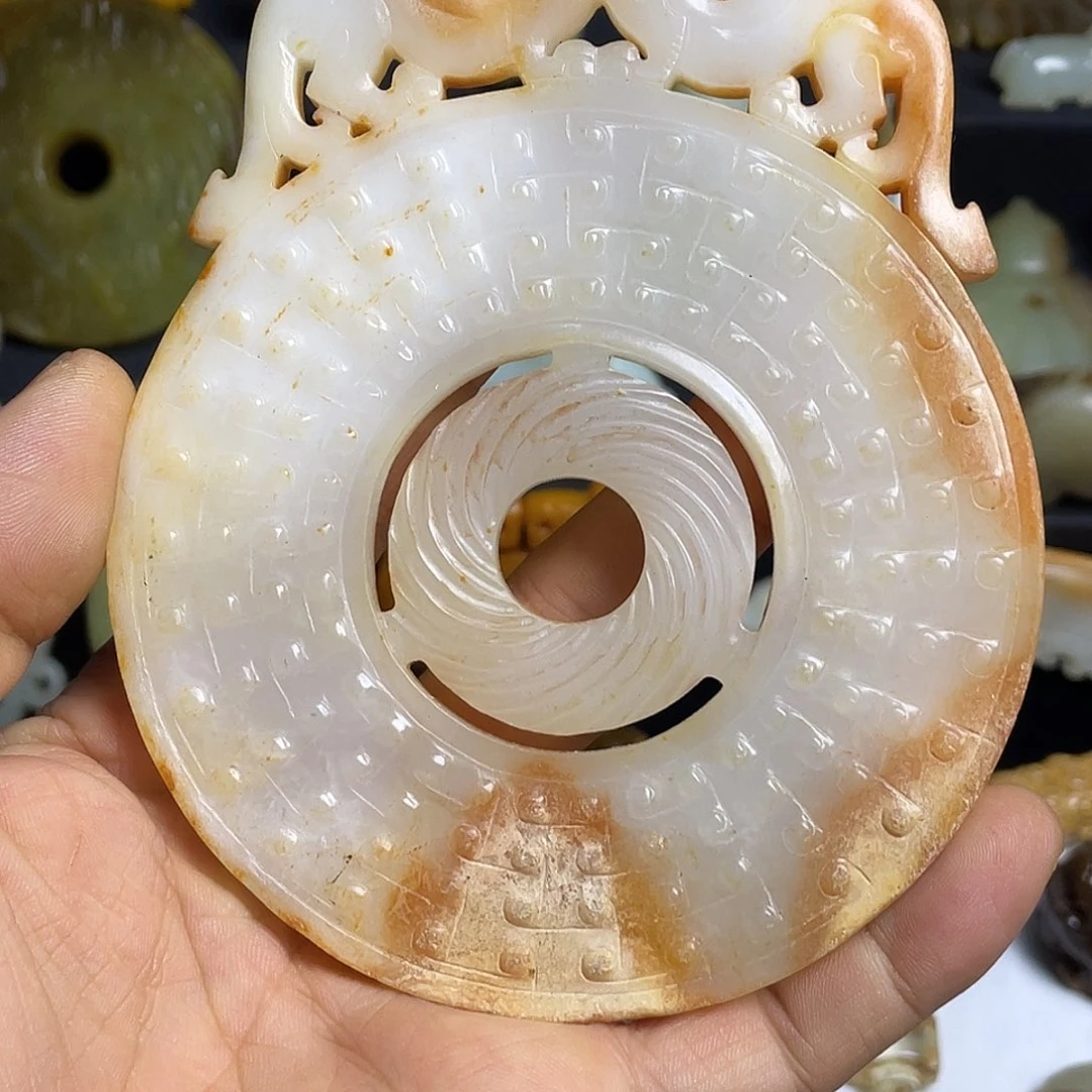 永***义瓷片精美挂件一个精美