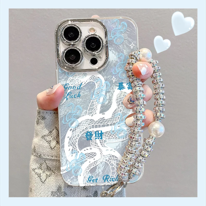 适用于苹果16/15发财蛇手机壳oppo华为vivo创意流行网红个性新款