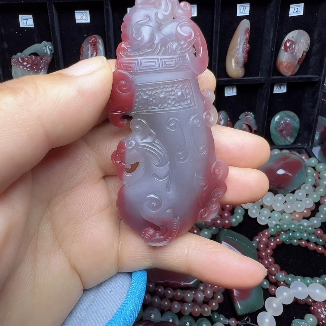 偶***昏未镶嵌颈饰玛瑙/玉髓