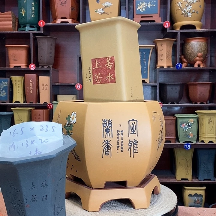 紫砂花盆紫砂花盆