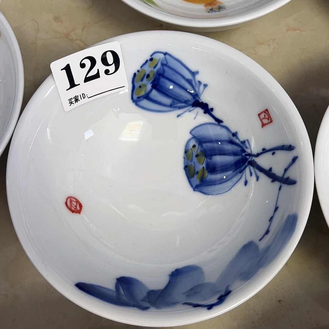 瓷片景德镇陶瓷手工手绘制作