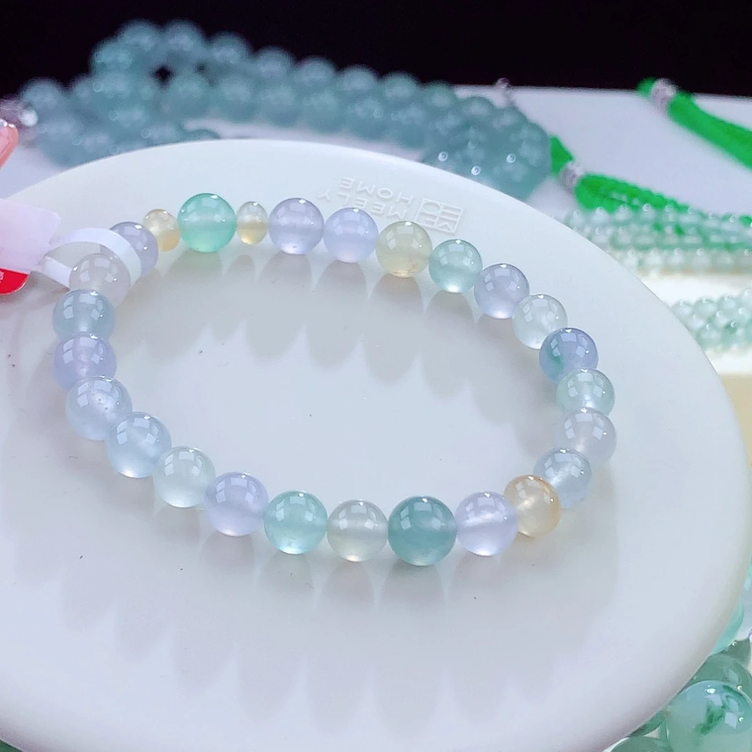 未镶嵌手串翡翠卡5.5-7.5