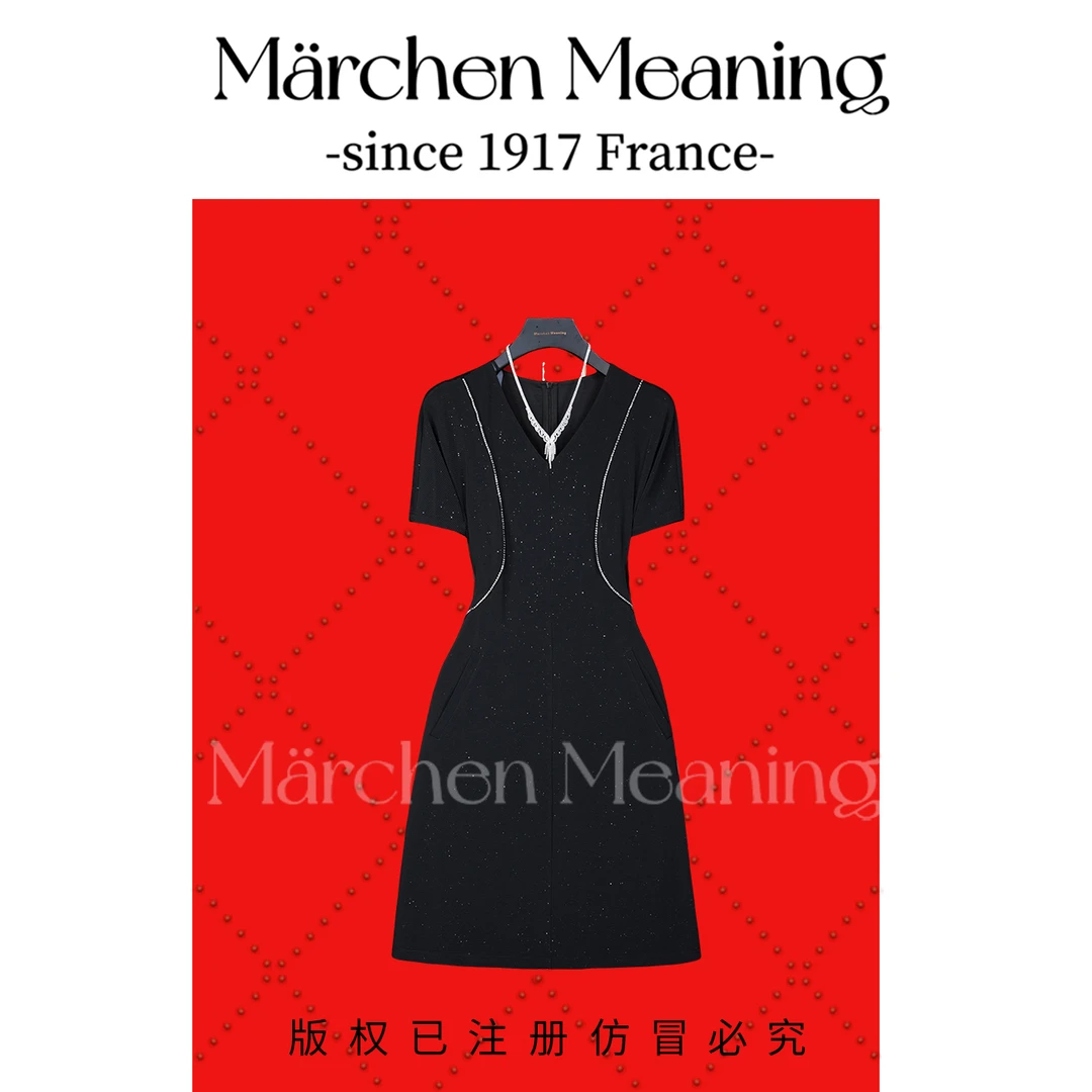MärchenMeaning时尚气质夏季女士设计师品牌显瘦连衣裙大俊