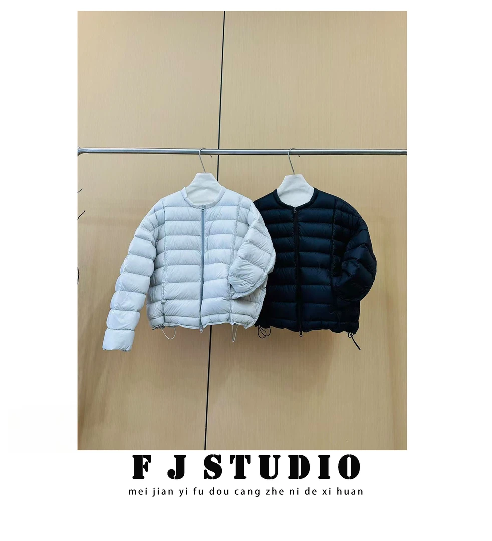 凤姐定制 {绒衣潮} F0092025102 冬季新款轻奢潮流圆领长袖羽绒服