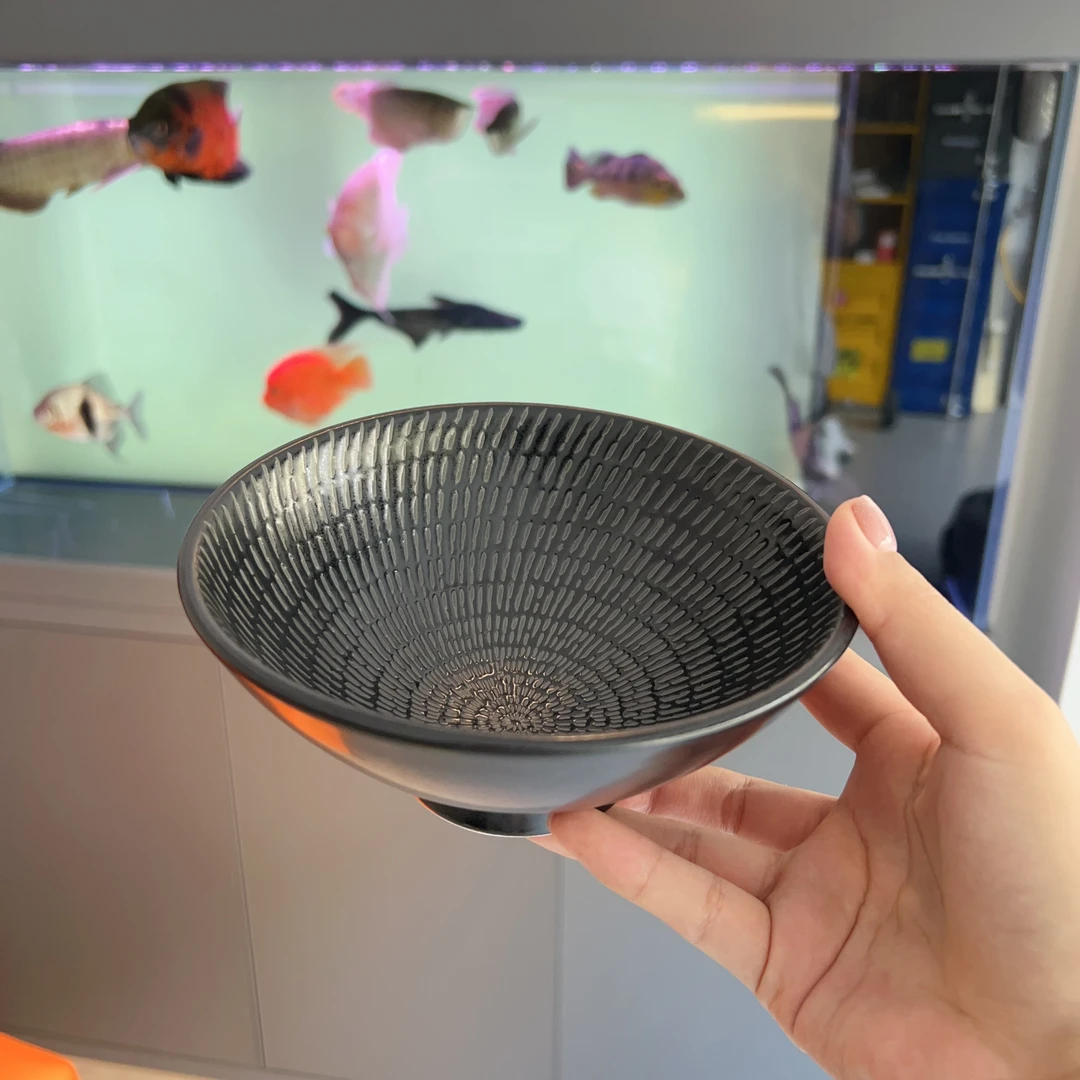 陆升乌木陶瓷云端餐具吃饭的碗情侣和风精致高颜值ins斗笠碗汤碗