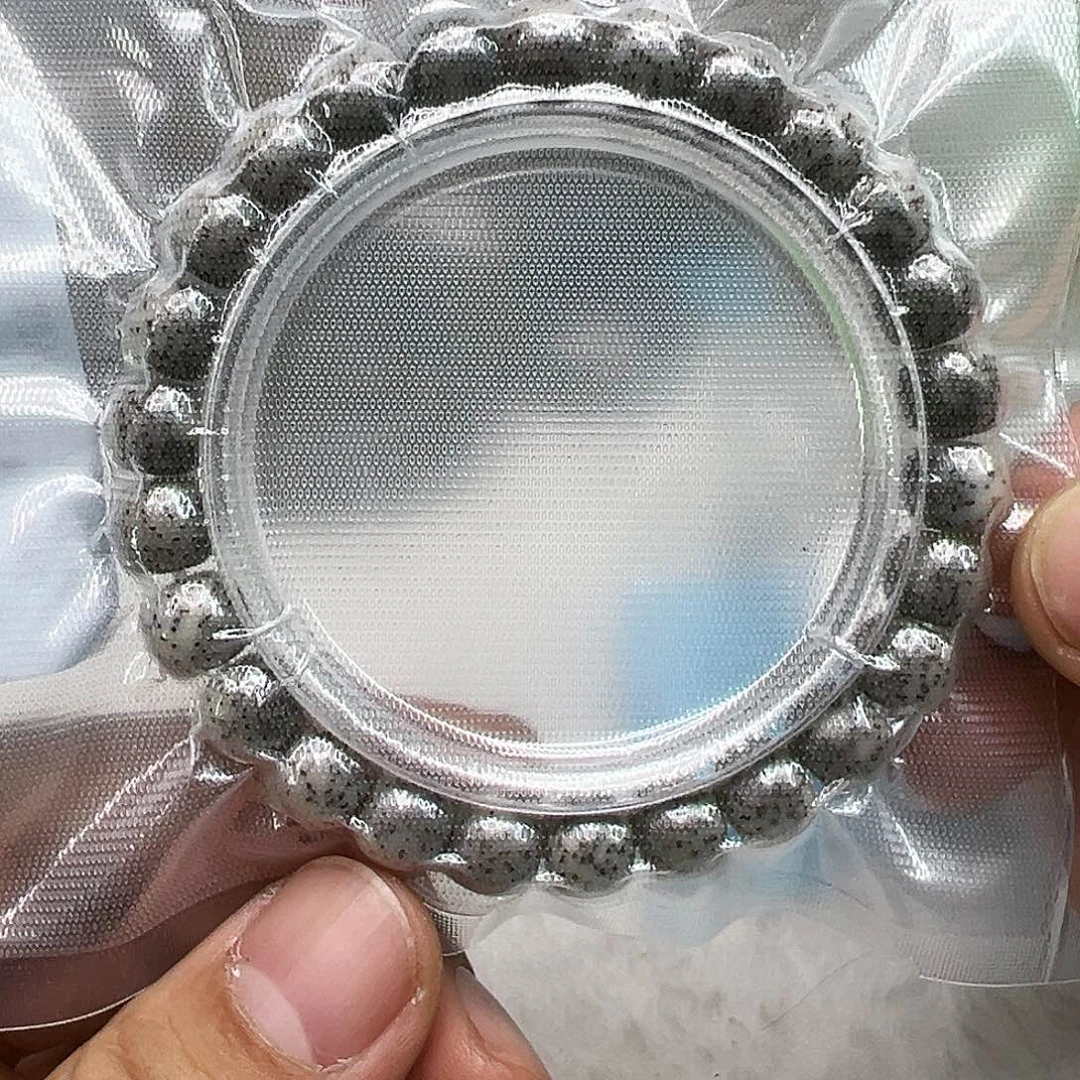 星月菩提手串65高端黑冰石玉星月菩提单圈98