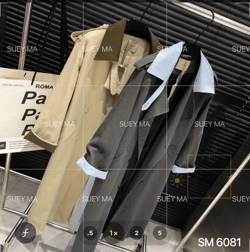 杨杨 SM-时尚长款气质风衣6081