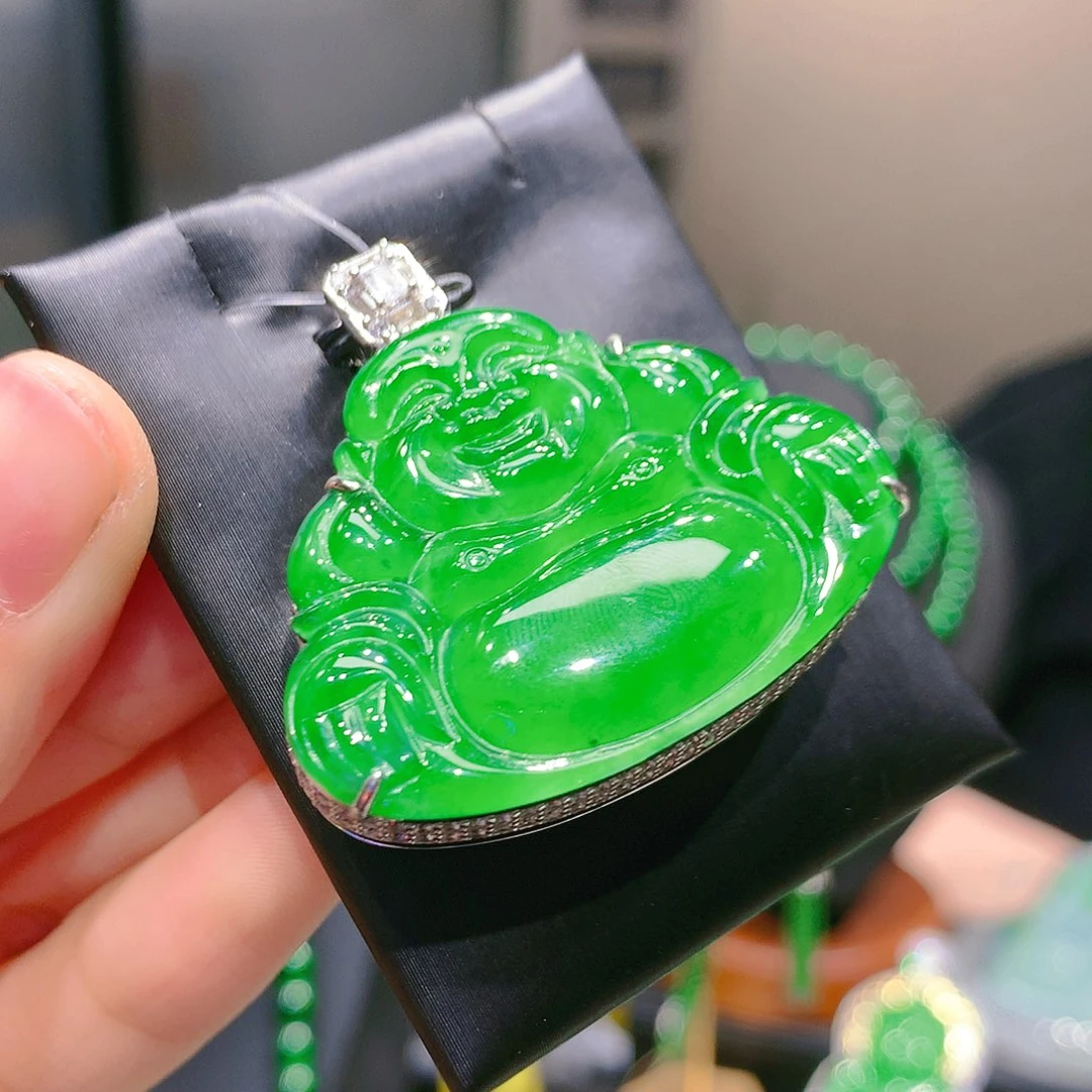 翡翠颈饰银S925镶嵌8甄选qj