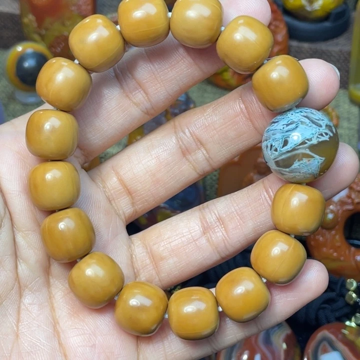 玛瑙/玉髓未镶嵌珠宝奇石品质猴头水草顶珠268