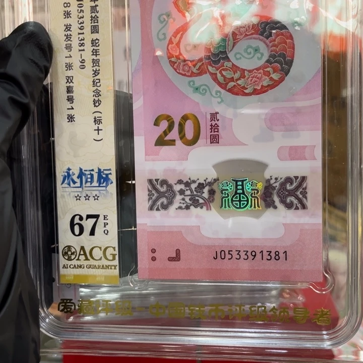 塑料蛇钞无47标十67分053391381