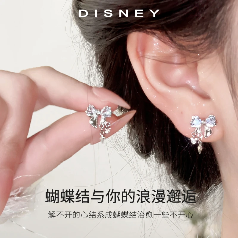 Disney/迪士尼 925银耳饰 蝴蝶耳钉2025爆款正品高颜值礼物送女生