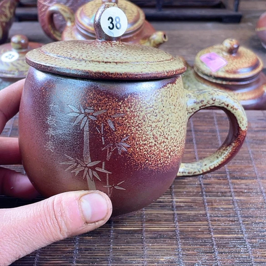 【闪购商品】柴烧盖杯350毫升左右