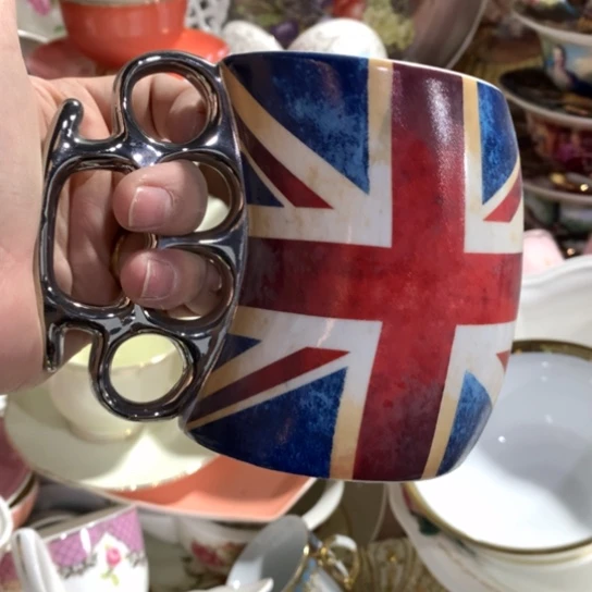 瓷片陶瓷杯子容量400毫升