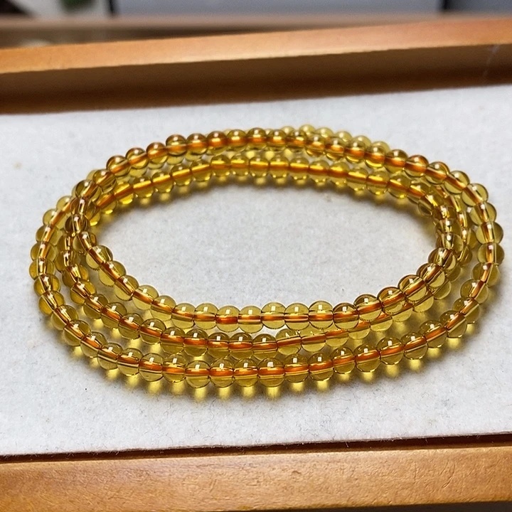 非金属卡4mm巴西黄三圈