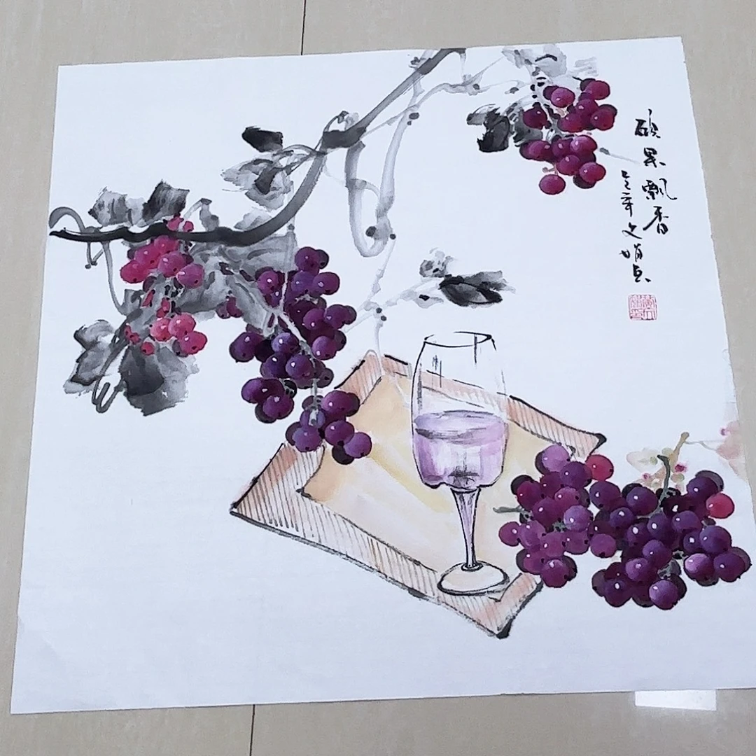 国画国画作品多次