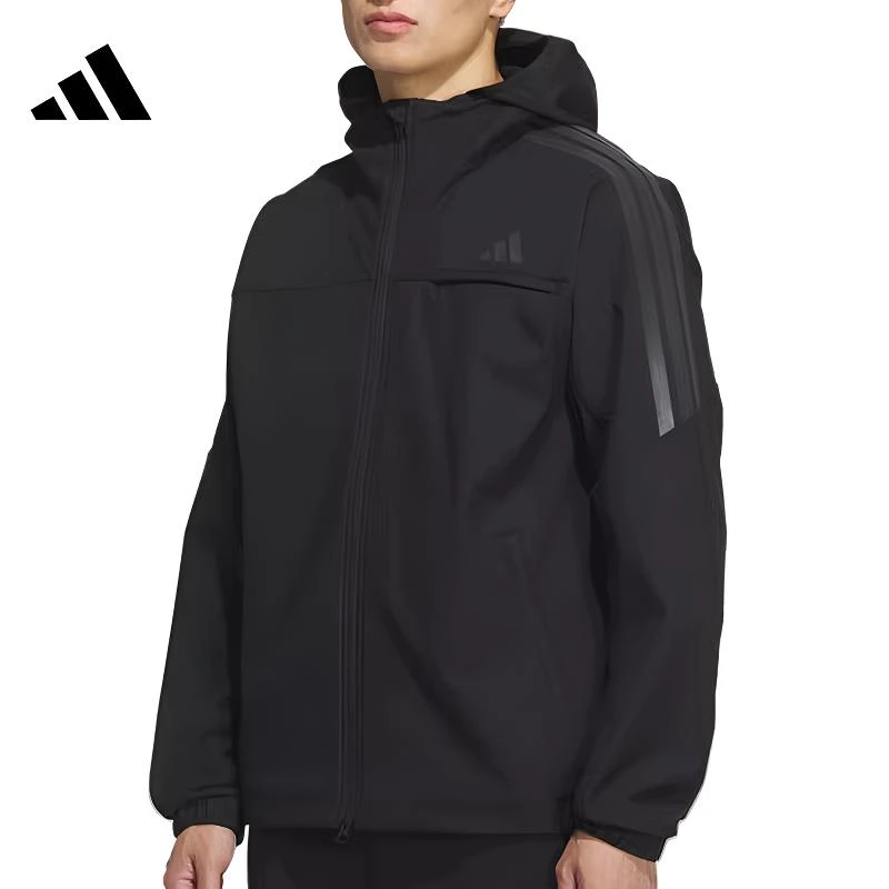 阿迪达斯/adidas冬季男子运动休闲连帽夹克外套 KA1307