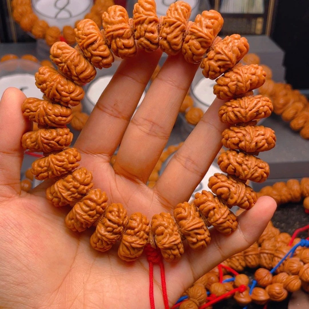 乄***灬桃核手串红红火火9