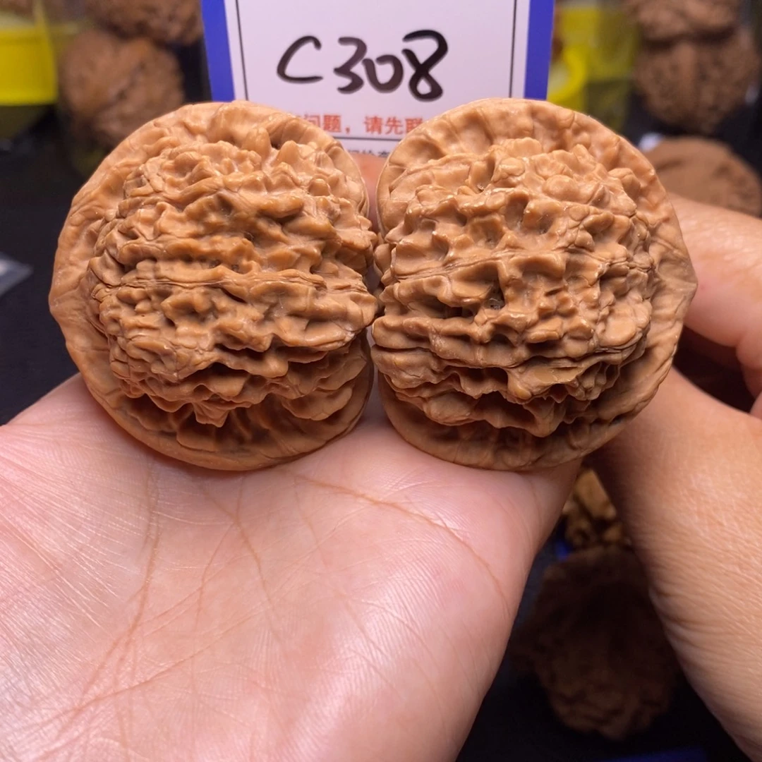 桃核把件51全品官帽c308