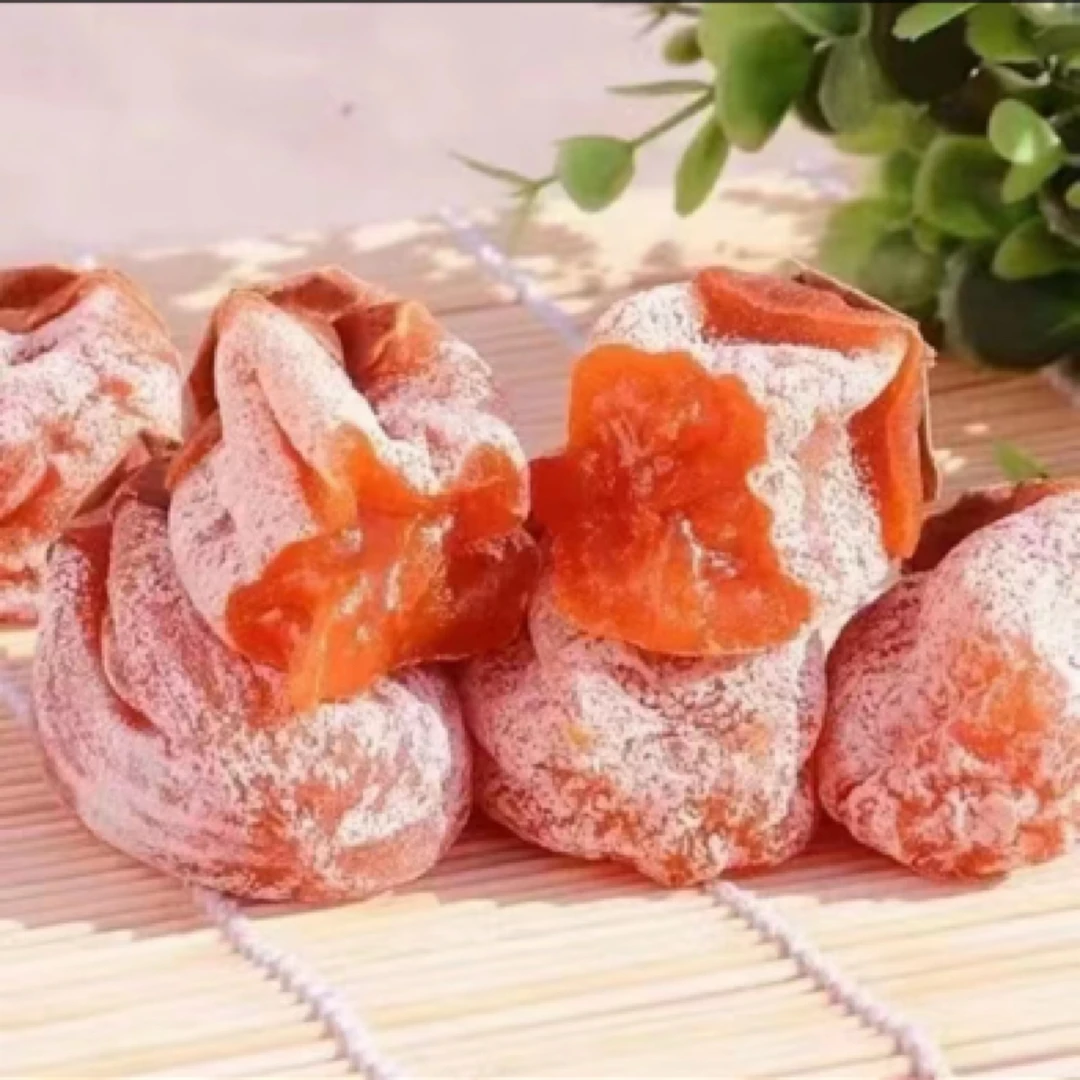 捧萌果陕西富平吊柿饼流心柿子饼软糯香甜霜降小吃零食