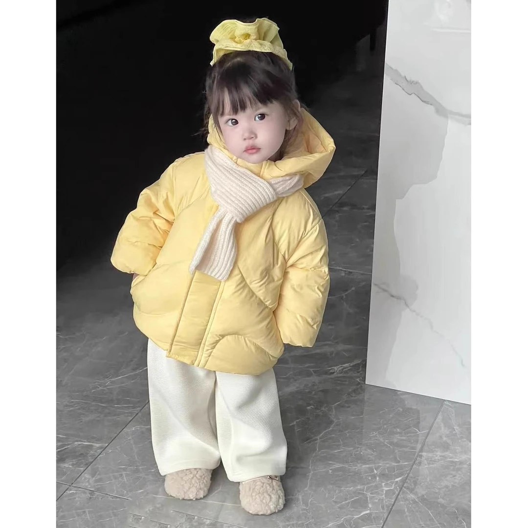 MOMOCO/玛米玛卡羽绒服女孩轻薄2025新款冬季洋气中长款加厚加绒