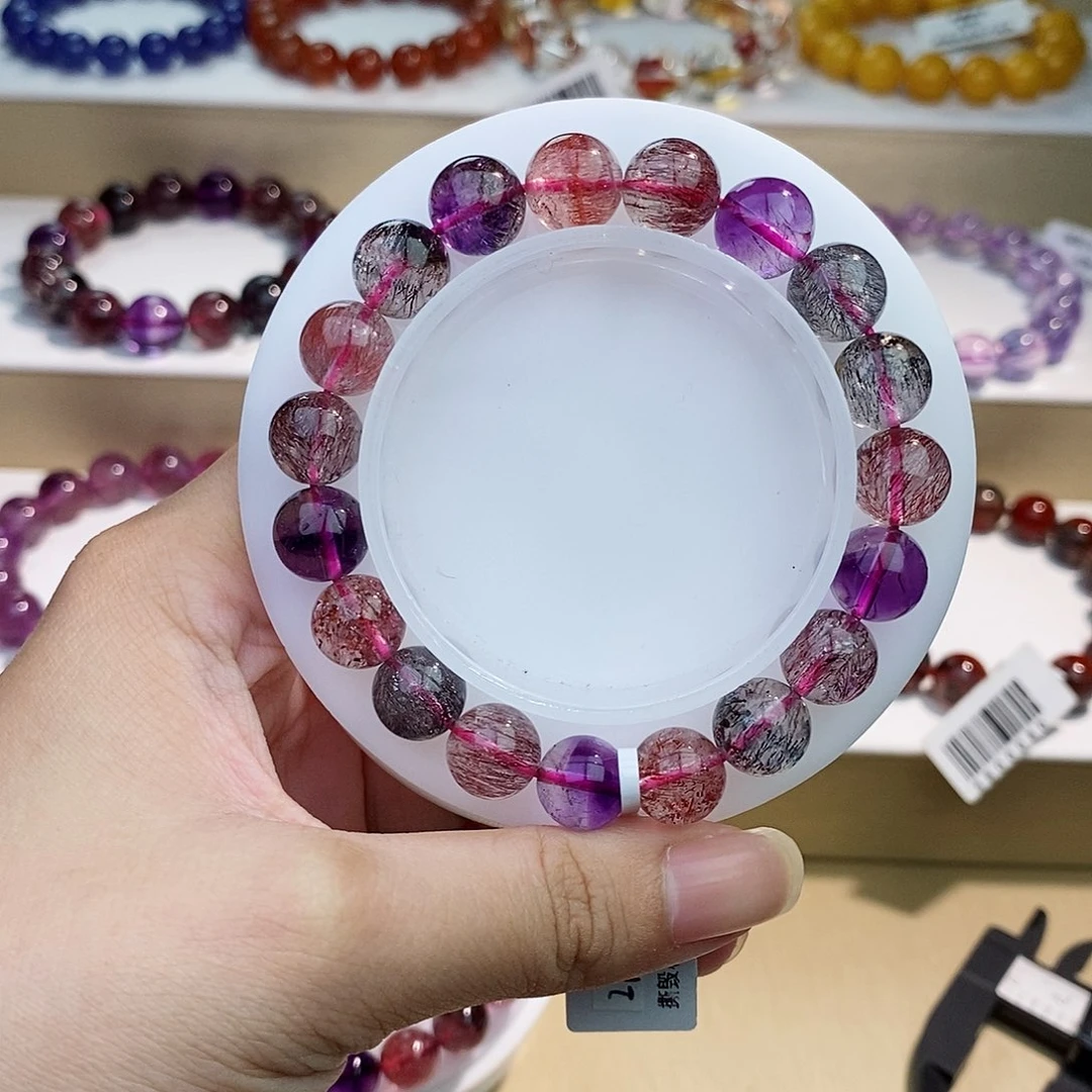 未镶嵌水晶手链黑加仑10