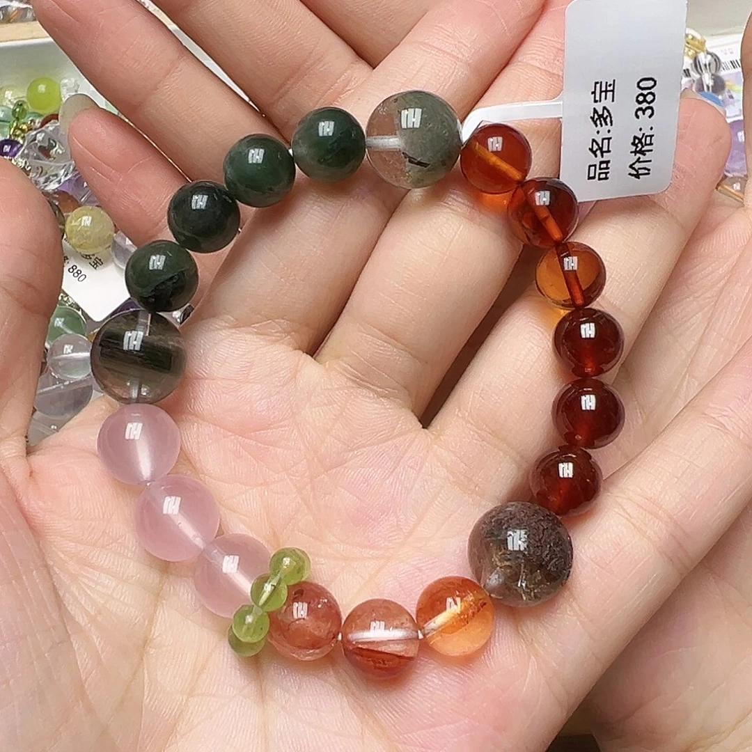 水晶未镶嵌手链多样性发一