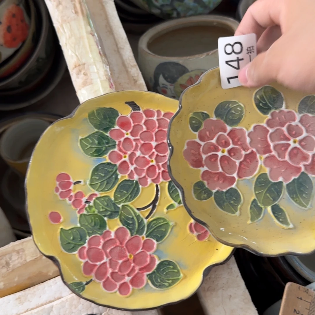 釉下彩瑕疵处理慎拍148