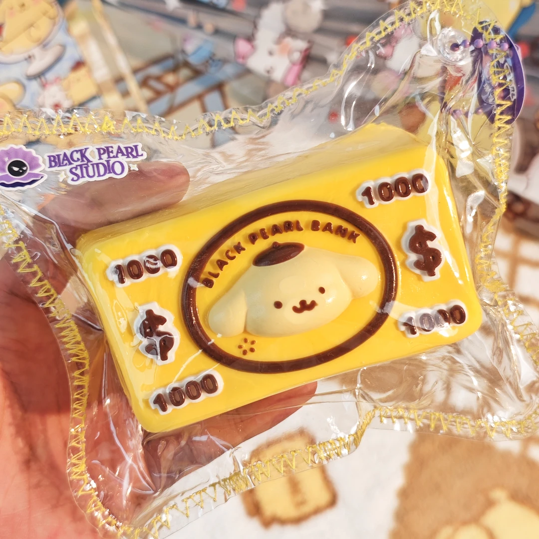 【可塑麻薯泥】布丁狗系列皇帝游泳圈钞票威化星星布丁面包硅胶捏捏