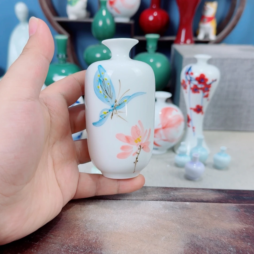 陶瓷手工小花器摆件