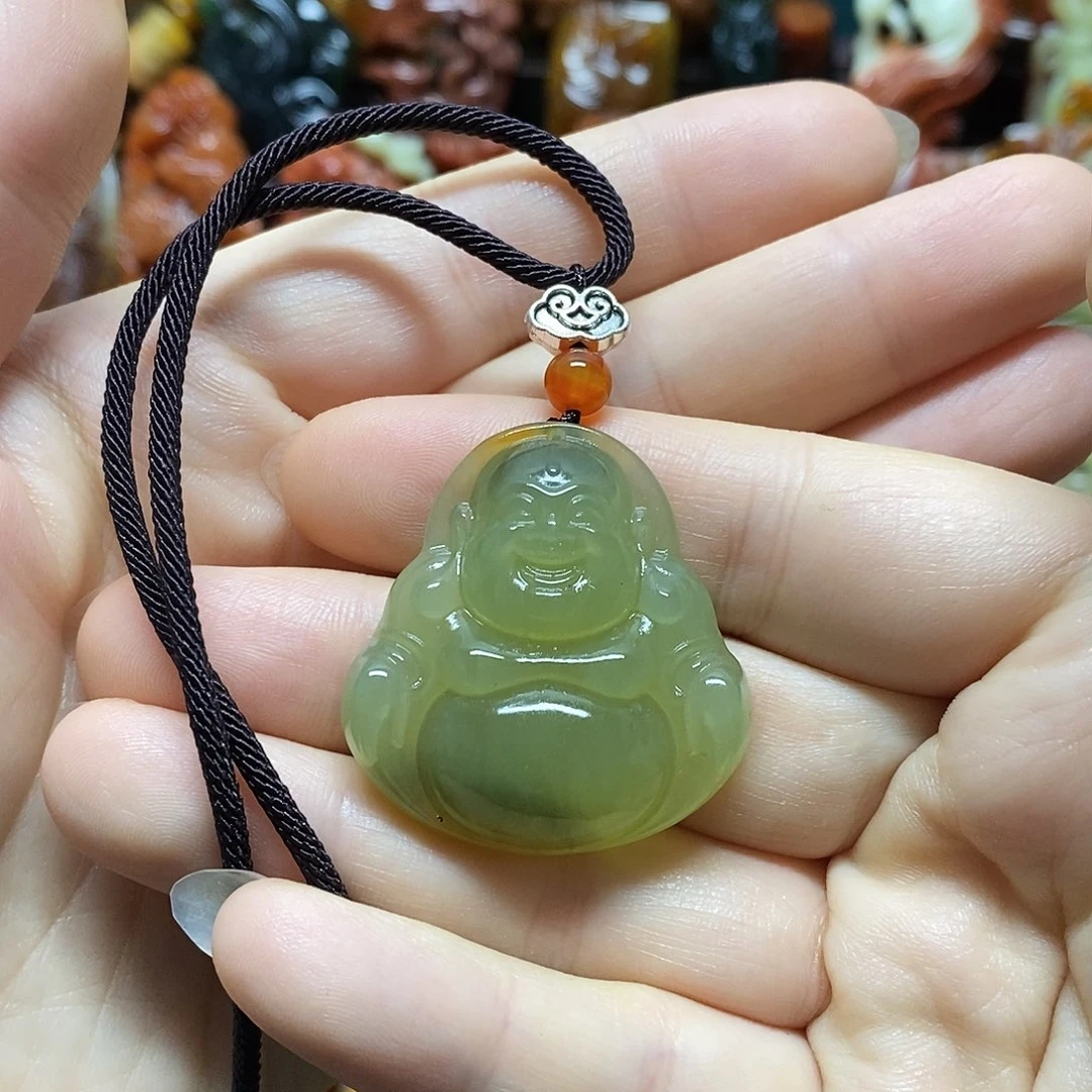 岫玉未镶嵌吊坠(赠链)