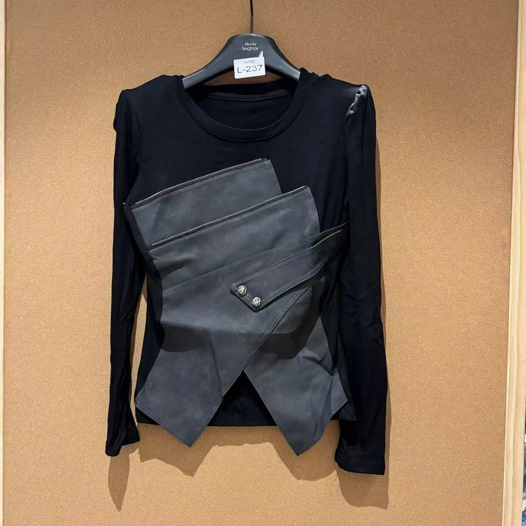 YDD•「L-237」秋冬气质设计感单款女士简约百搭休闲时尚衣服