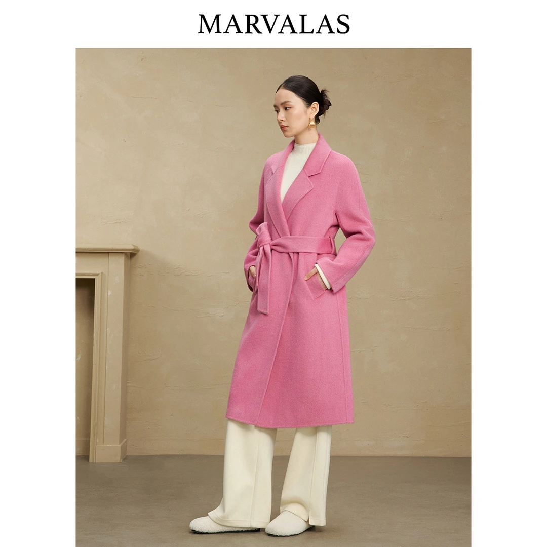 【珊珊专属】【冬季绒桑蚕丝绵羊毛双面呢高奢大衣