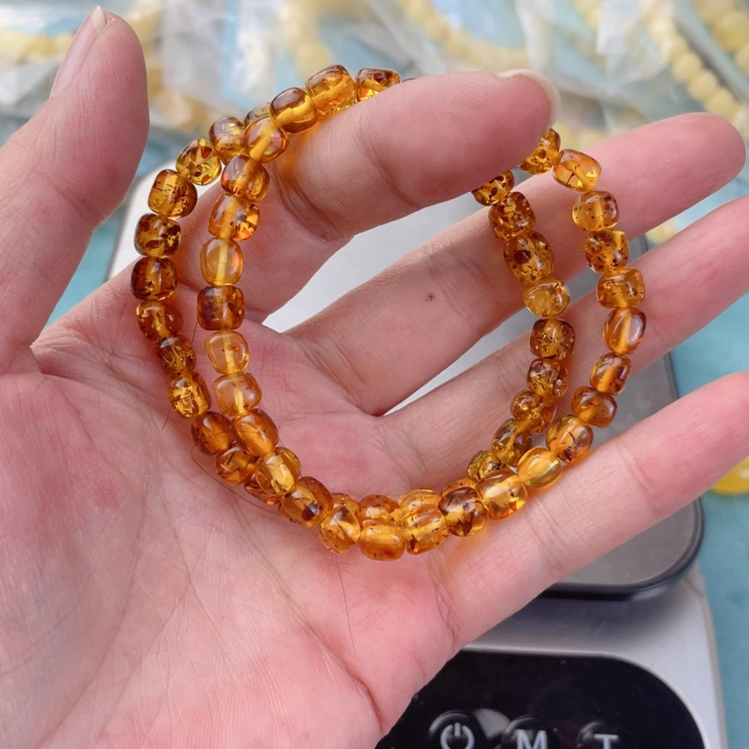 蜜蜡裸石未镶嵌蜜蜡多样性发其一