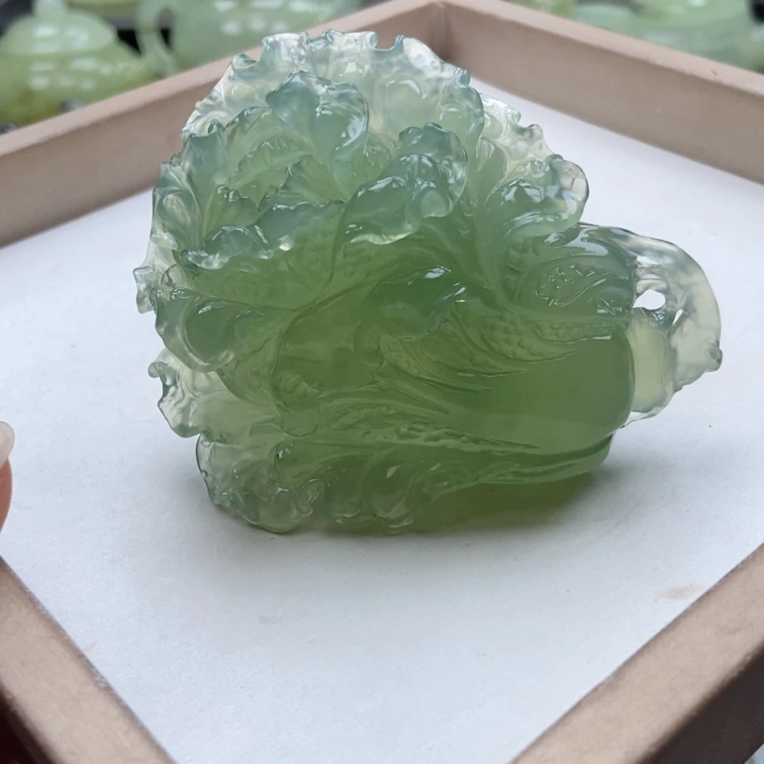 未镶嵌蛇纹石玉手把