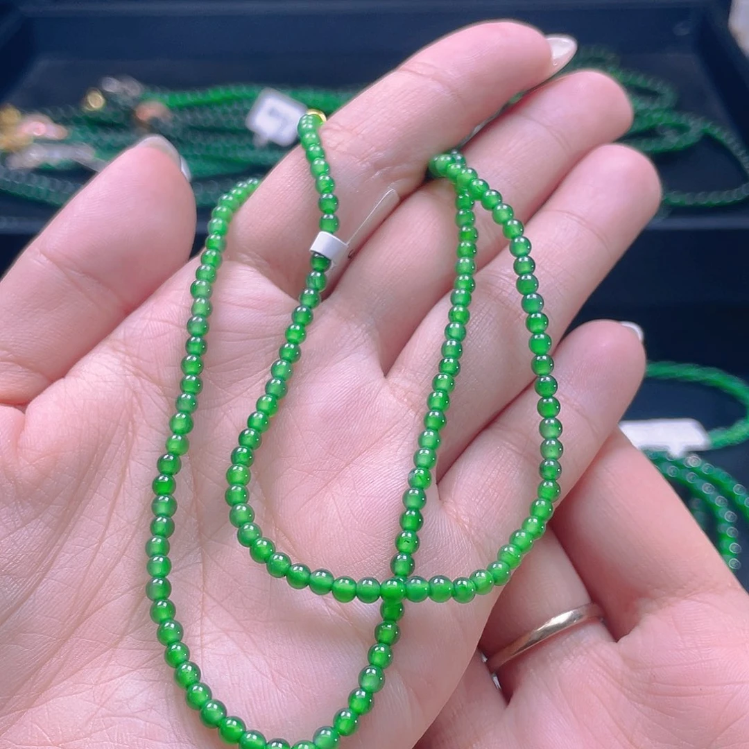 未镶嵌手链翡翠卡3mm