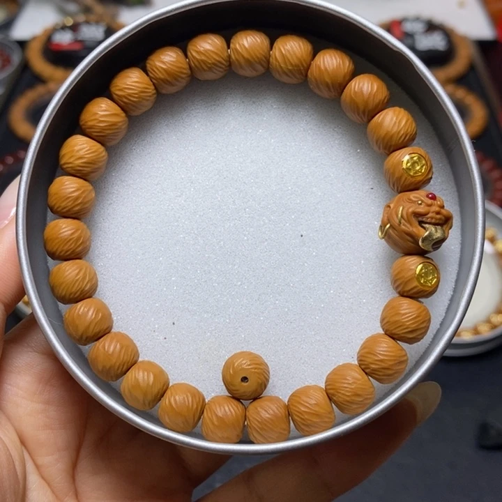 手串猴头核桃全品双标18K舔僧➕超小云锦尺寸9+单号57