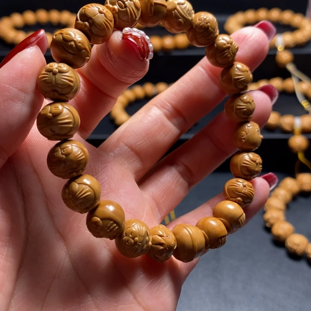 猴头核桃手串小机器猫