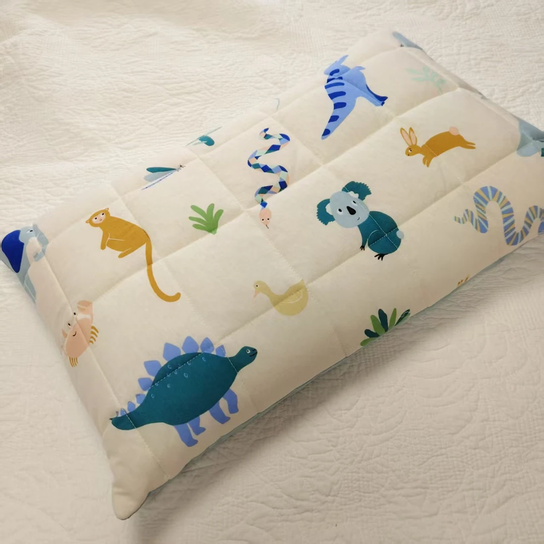 48914 棉布绗缝荞麦枕头，40*60cm枕套枕芯花色不指定，整体4斤左右