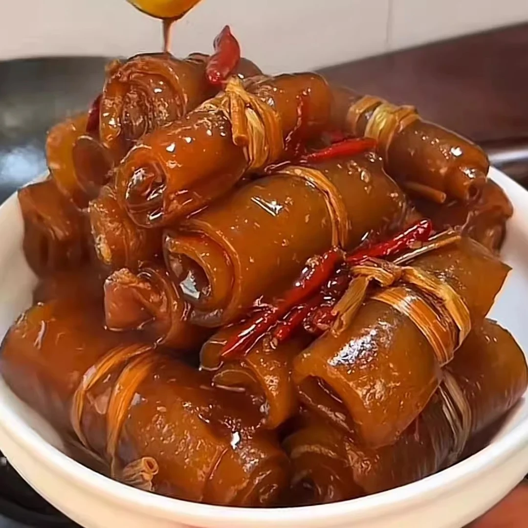 五香卤猪皮熟食卤煮猪皮零食新鲜猪皮下酒菜凉菜即食猪皮卤味零食