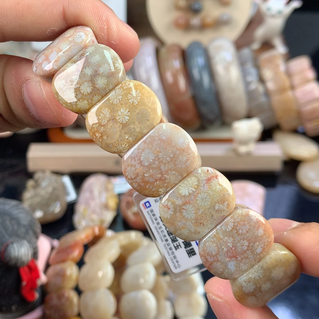 【闪购商品】硅化珊瑚（珊瑚玉）未镶嵌颈饰17号