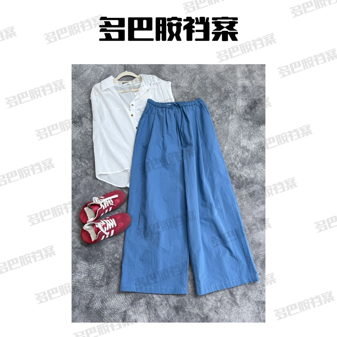 “自由呼吸“纯色显瘦休闲百搭口袋裤子