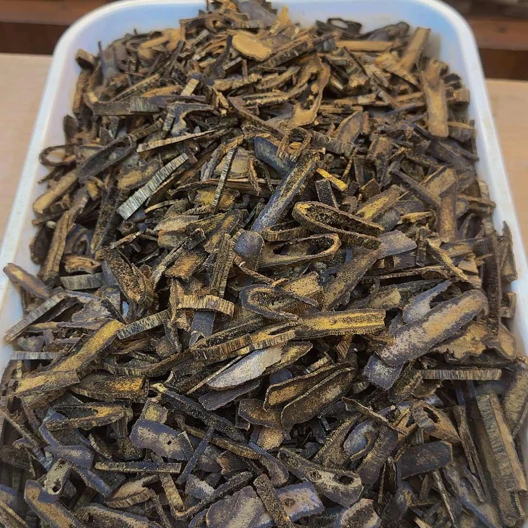 沉香沉香碎屑金沙叶品种边角料100g