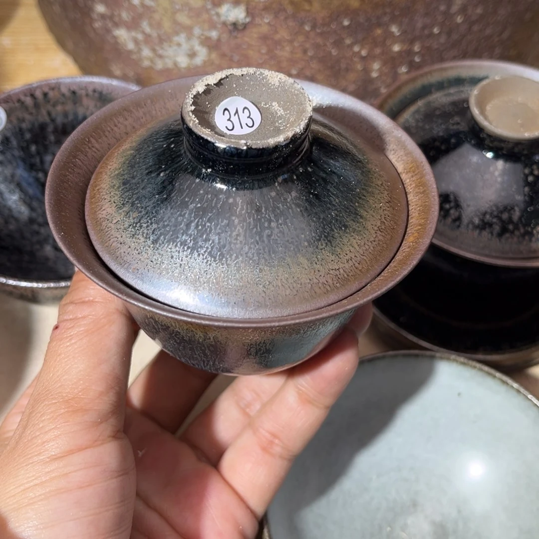 茶盏义兴龙窑坚持真柴烧微瑕