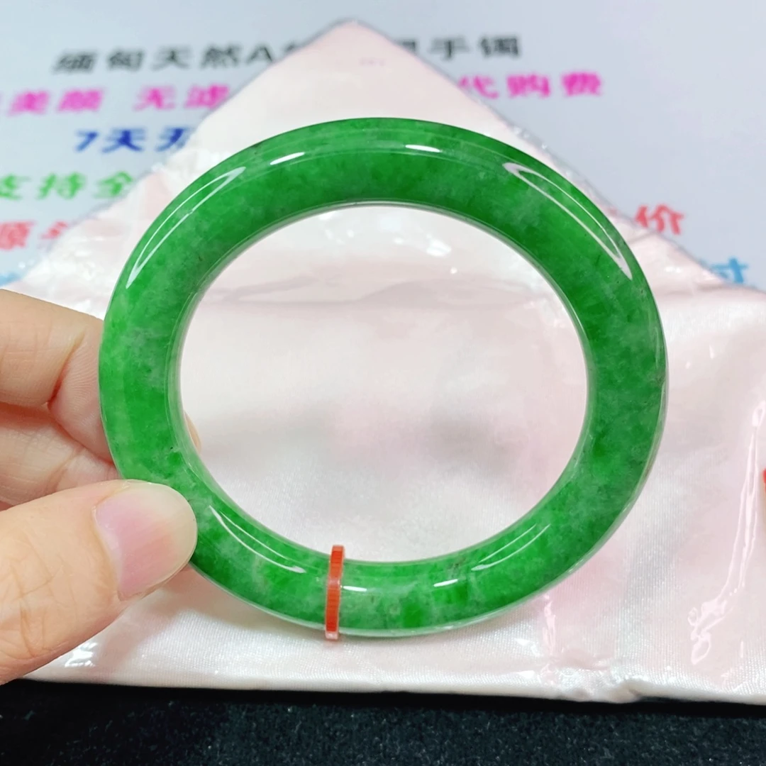 未镶嵌手镯翡翠55圈口圆条-货头