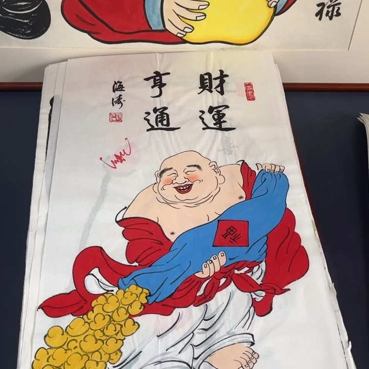 国画禅意画宣纸手绘作品